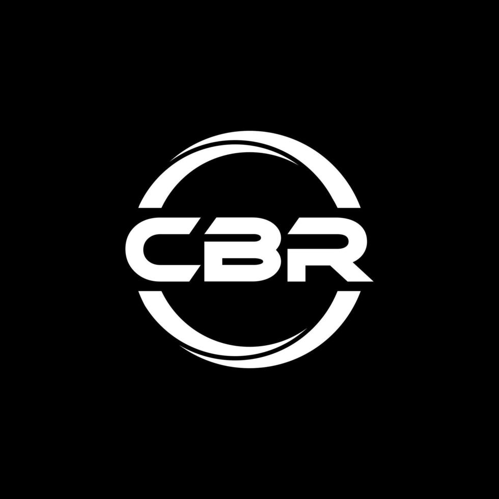 cbr brief logo ontwerp in illustratie. vector logo, schoonschrift ontwerpen voor logo, poster, uitnodiging, enz.