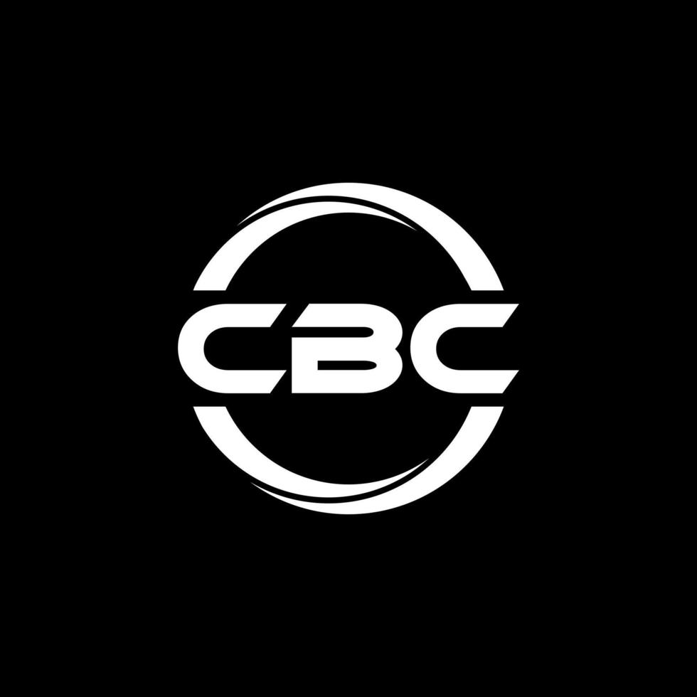 cbc brief logo ontwerp in illustratie. vector logo, schoonschrift ontwerpen voor logo, poster, uitnodiging, enz.