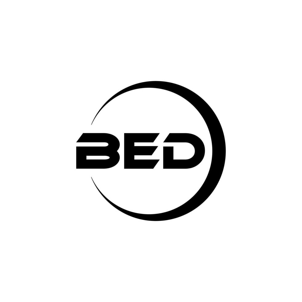 bed brief logo ontwerp in illustratie. vector logo, schoonschrift ontwerpen voor logo, poster, uitnodiging, enz.