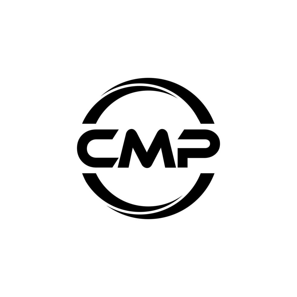 cmp brief logo ontwerp in illustratie. vector logo, schoonschrift ontwerpen voor logo, poster, uitnodiging, enz.