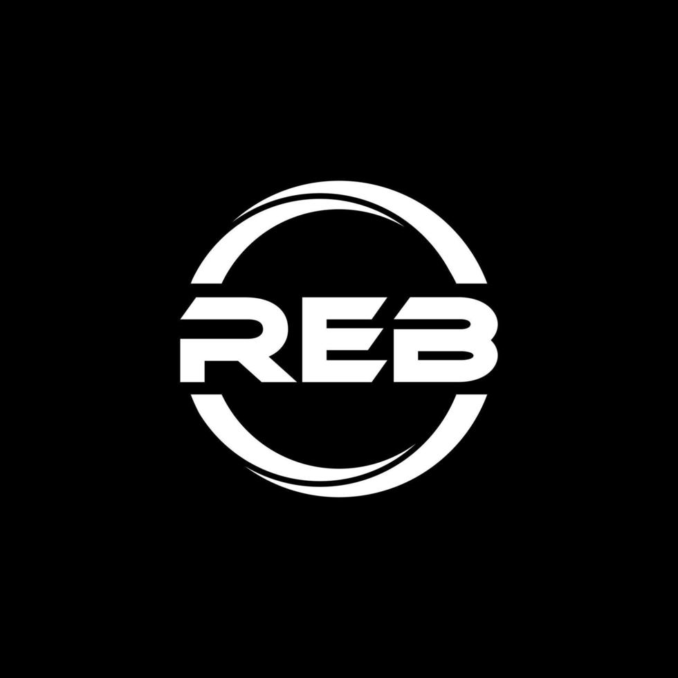 reb brief logo ontwerp in illustratie. vector logo, schoonschrift ontwerpen voor logo, poster, uitnodiging, enz.