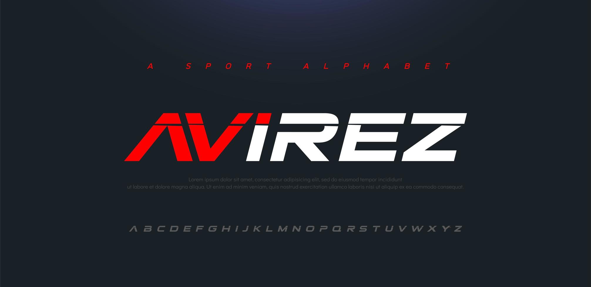 sport modern toekomstig cursief alfabet lettertype vector