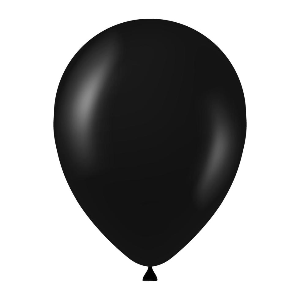 zwart ballon illustratie voor carnaval geïsoleerd Aan wit achtergrond vector
