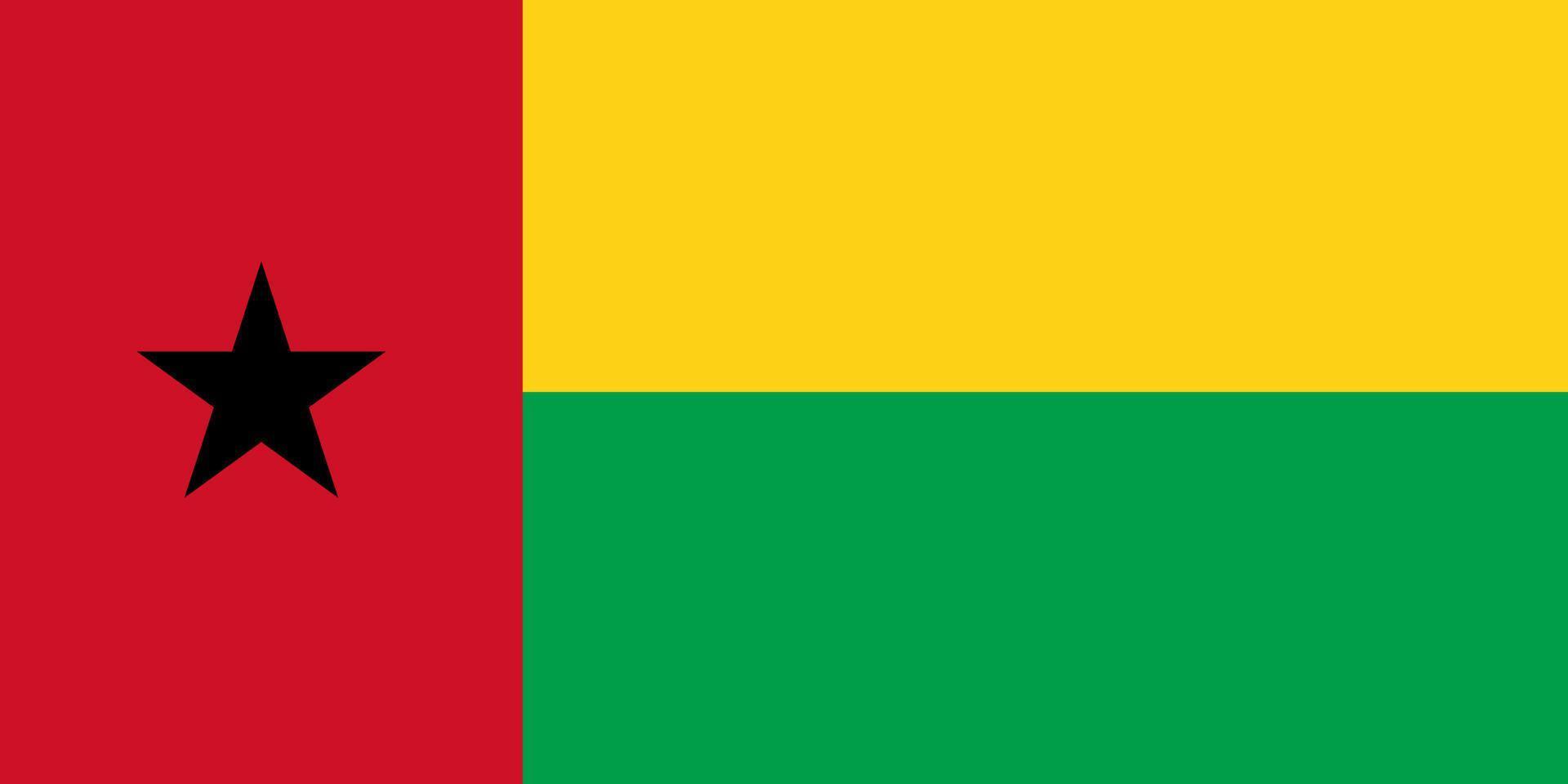 Guinea-Bissau vlag gemakkelijk illustratie voor onafhankelijkheid dag of verkiezing vector