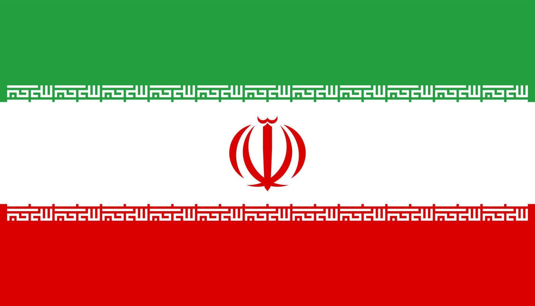 iran vlag eenvoudige illustratie voor onafhankelijkheidsdag of verkiezing vector