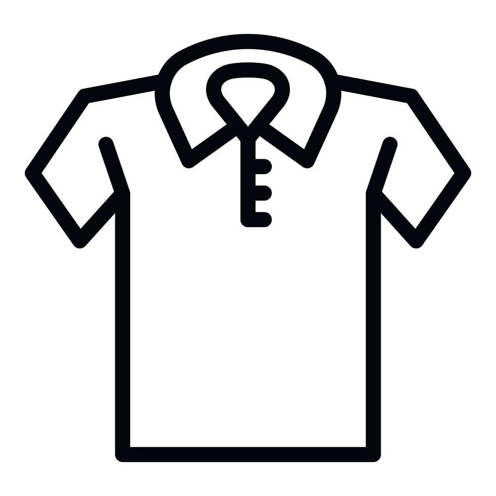 polo overhemd icoon schets vector. top sjabloon vector