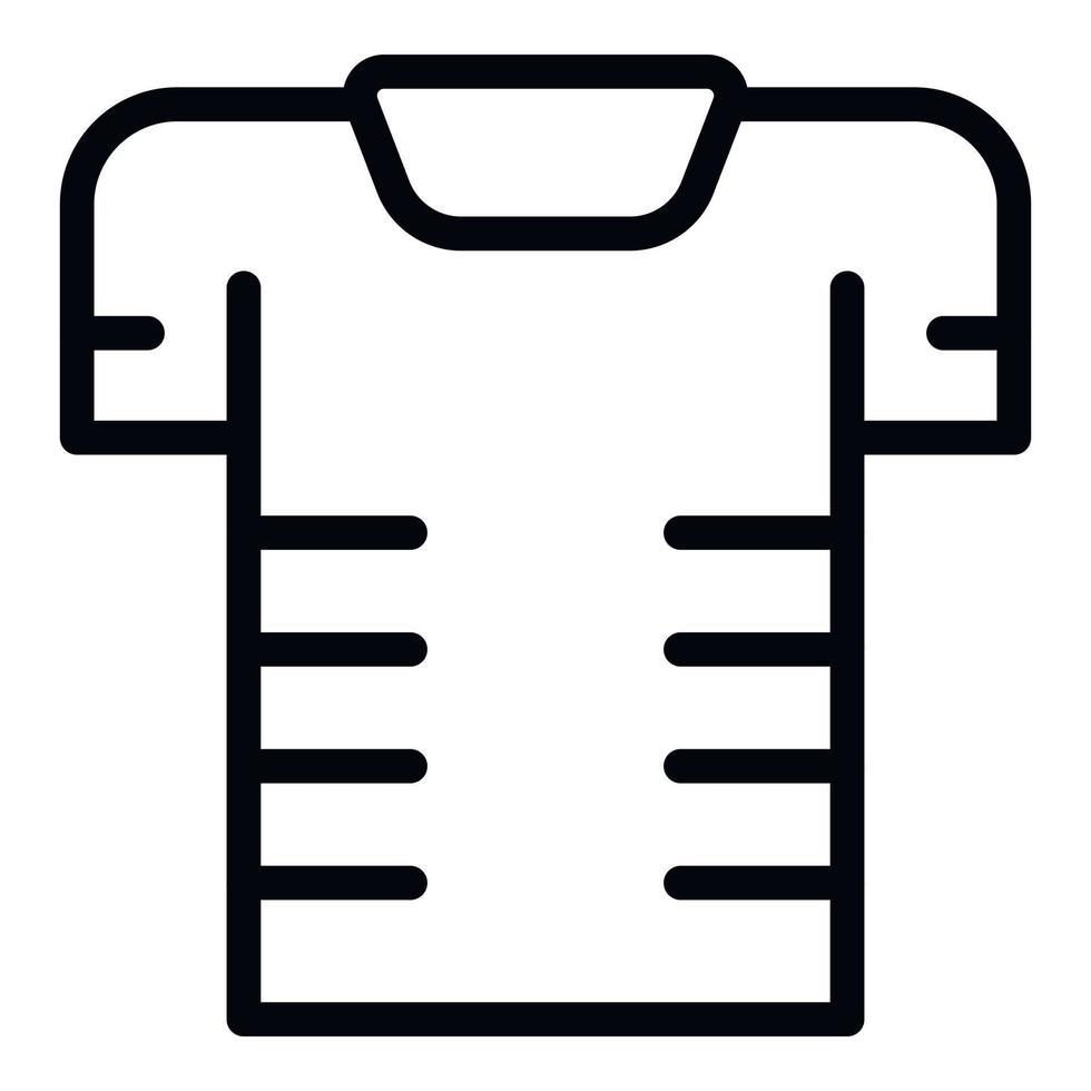 Amerikaans voetbal overhemd icoon schets vector. mode mouw vector