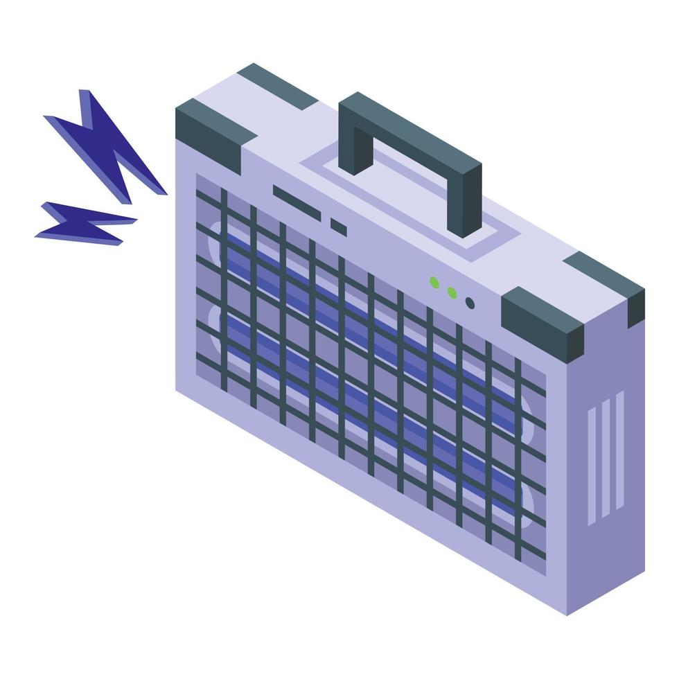 anti insect apparaat icoon isometrische vector. vlieg tseetsee vector