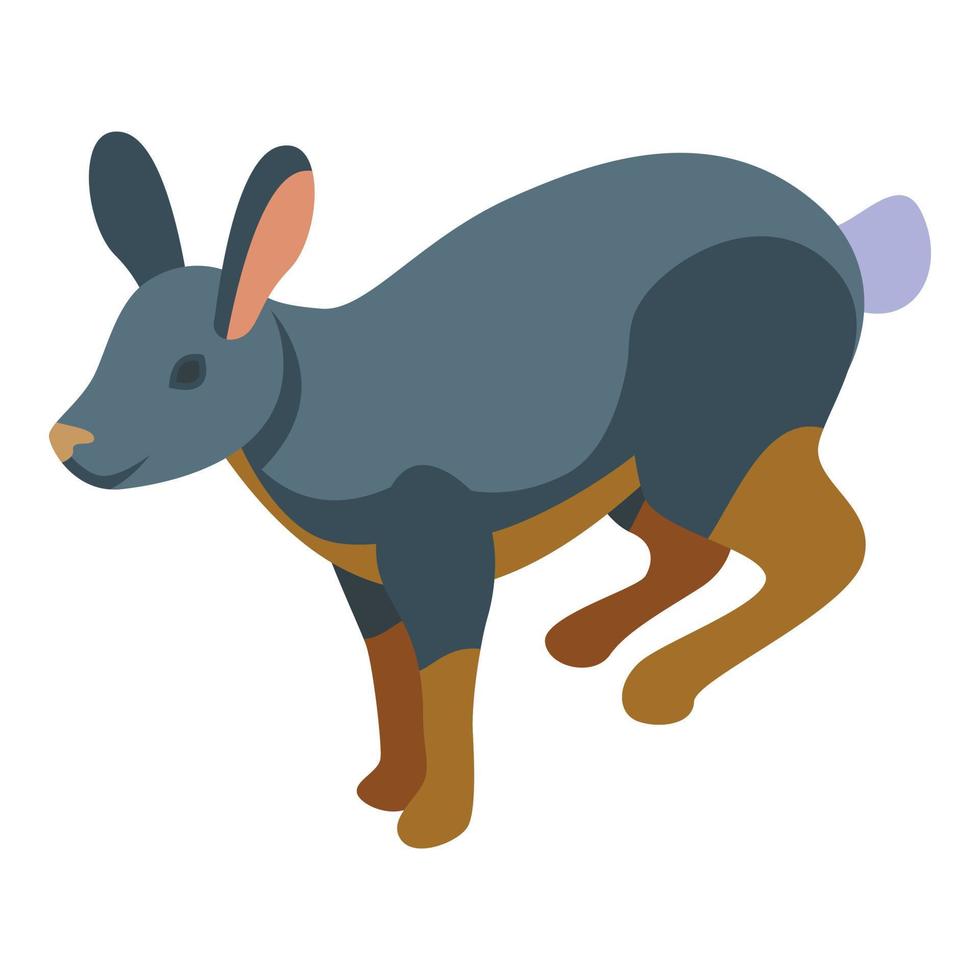 huisdier konijn icoon isometrische vector. Pasen dier vector