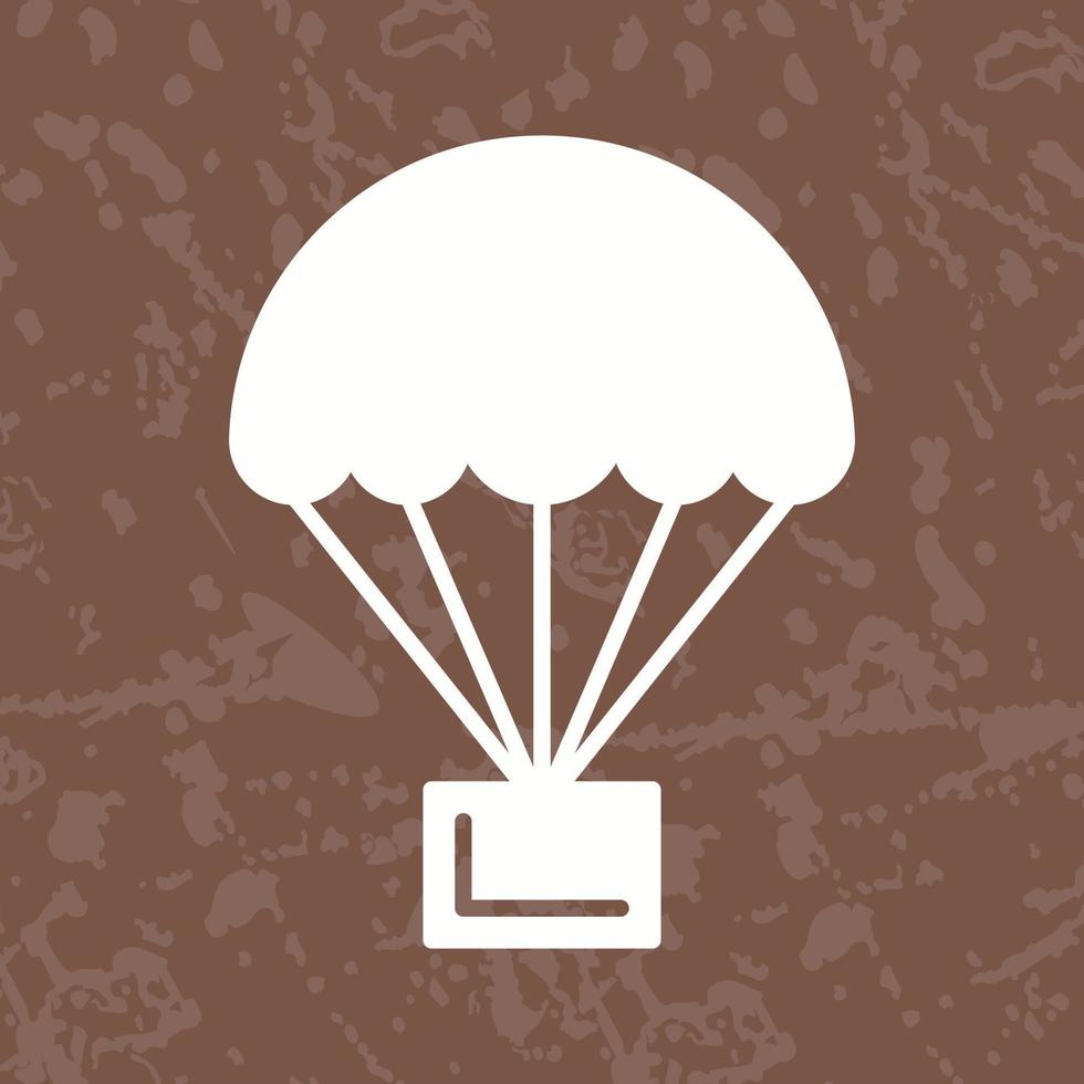 parachute vector pictogram