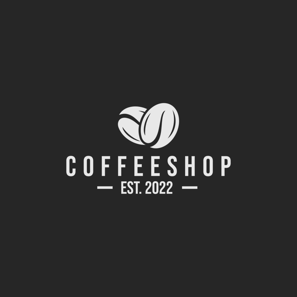 koffie winkel logo ontwerp vector