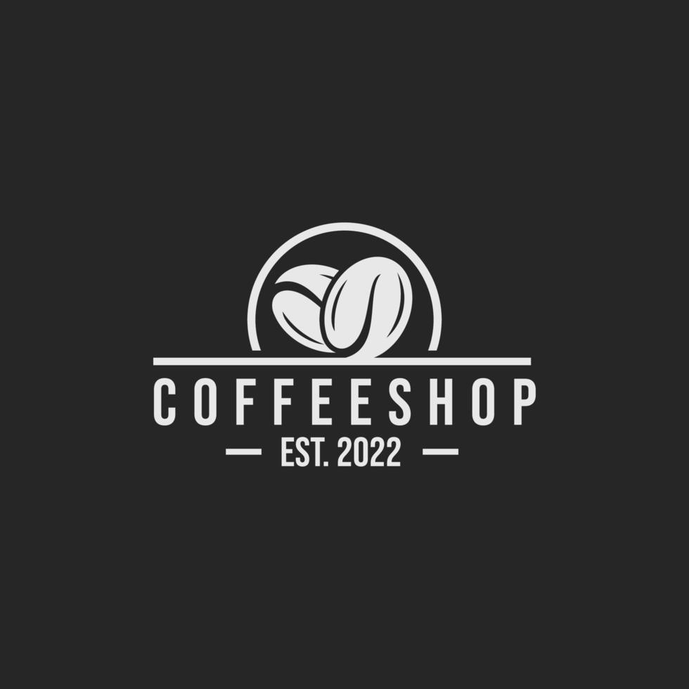 koffie winkel logo ontwerp vector