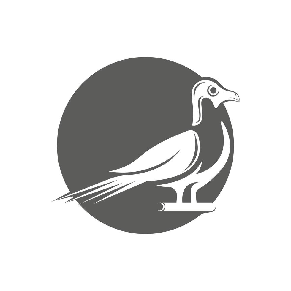 elegant vogel logo icoon ontwerp en symbool vector