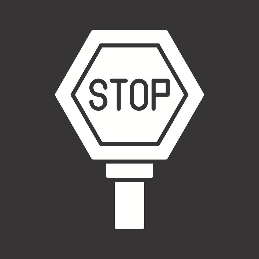 stopbord vector pictogram