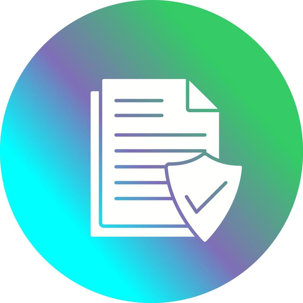 Geldig document vector icoon