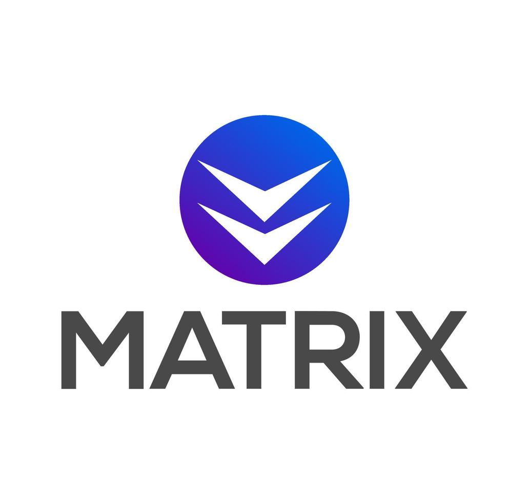 Matrix logo eenheid. Matrix dummy bedrijf naam logo. vector