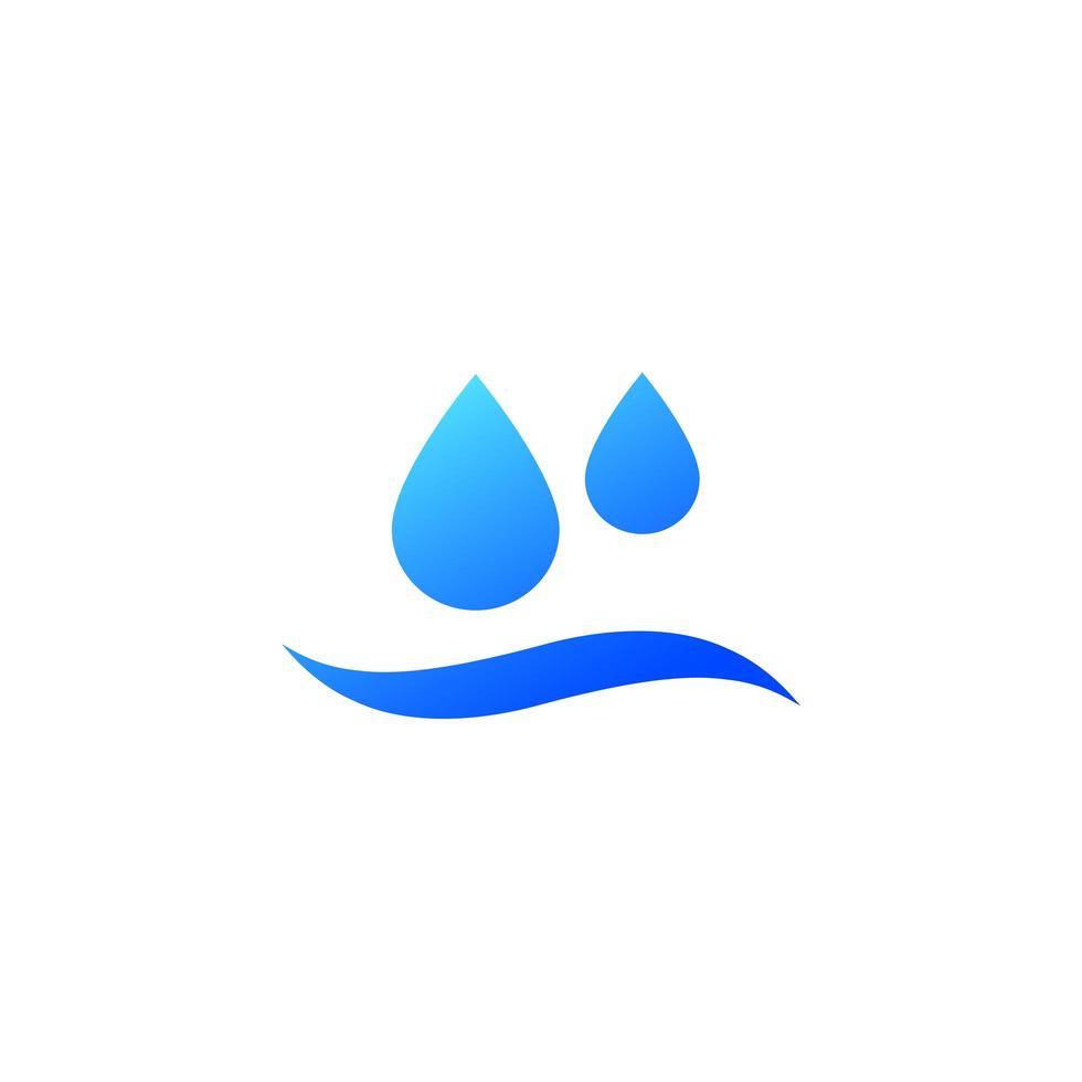 water vector pictogram op wit