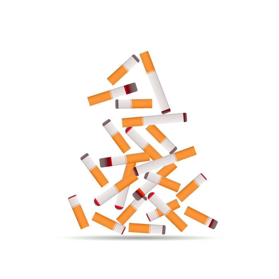 vector illustratie voor wereld Nee tabak dag, kanker, long, ademhalings Gezondheid, Nee roken, Nee roken, Nee roken Oppervlakte, ziekte ten gevolge naar roken