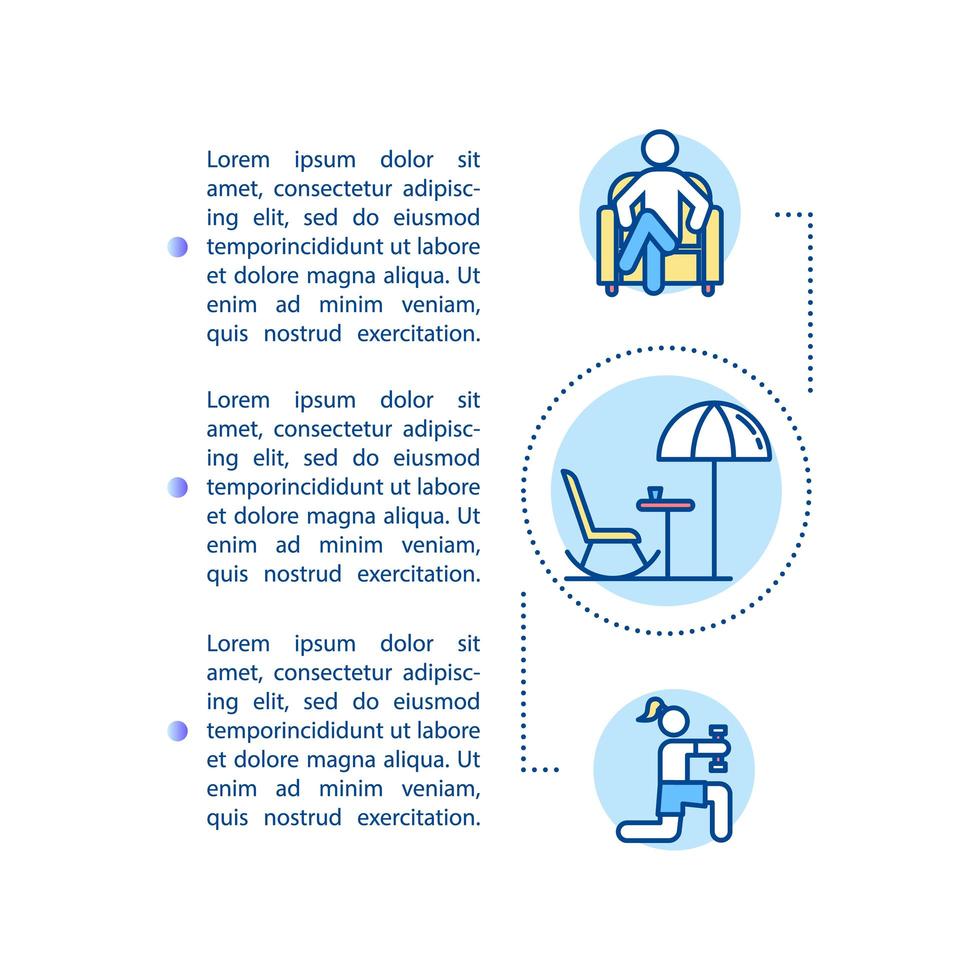 gratis tijd concept pictogram met tekst. vrije tijd, recreatie. harmonieus leven. rusttijd. vector