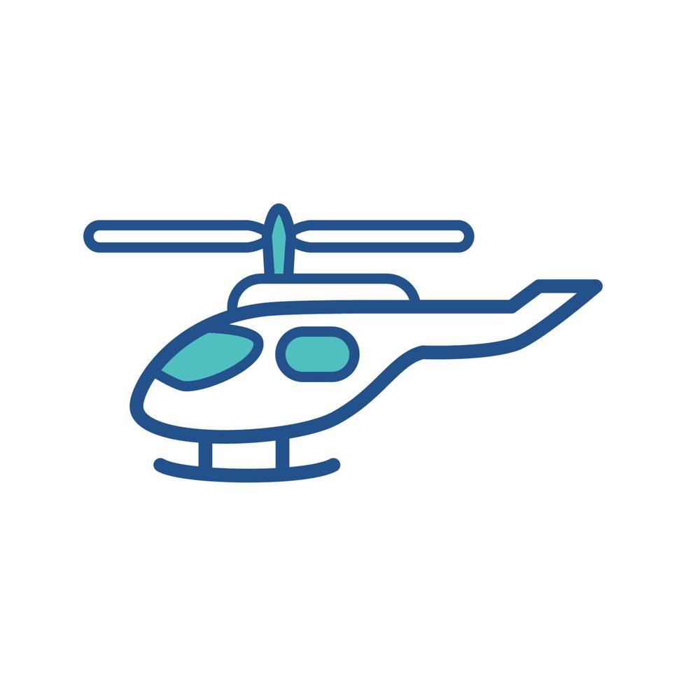 helikopter icoon verzameling, modieus stijl vector