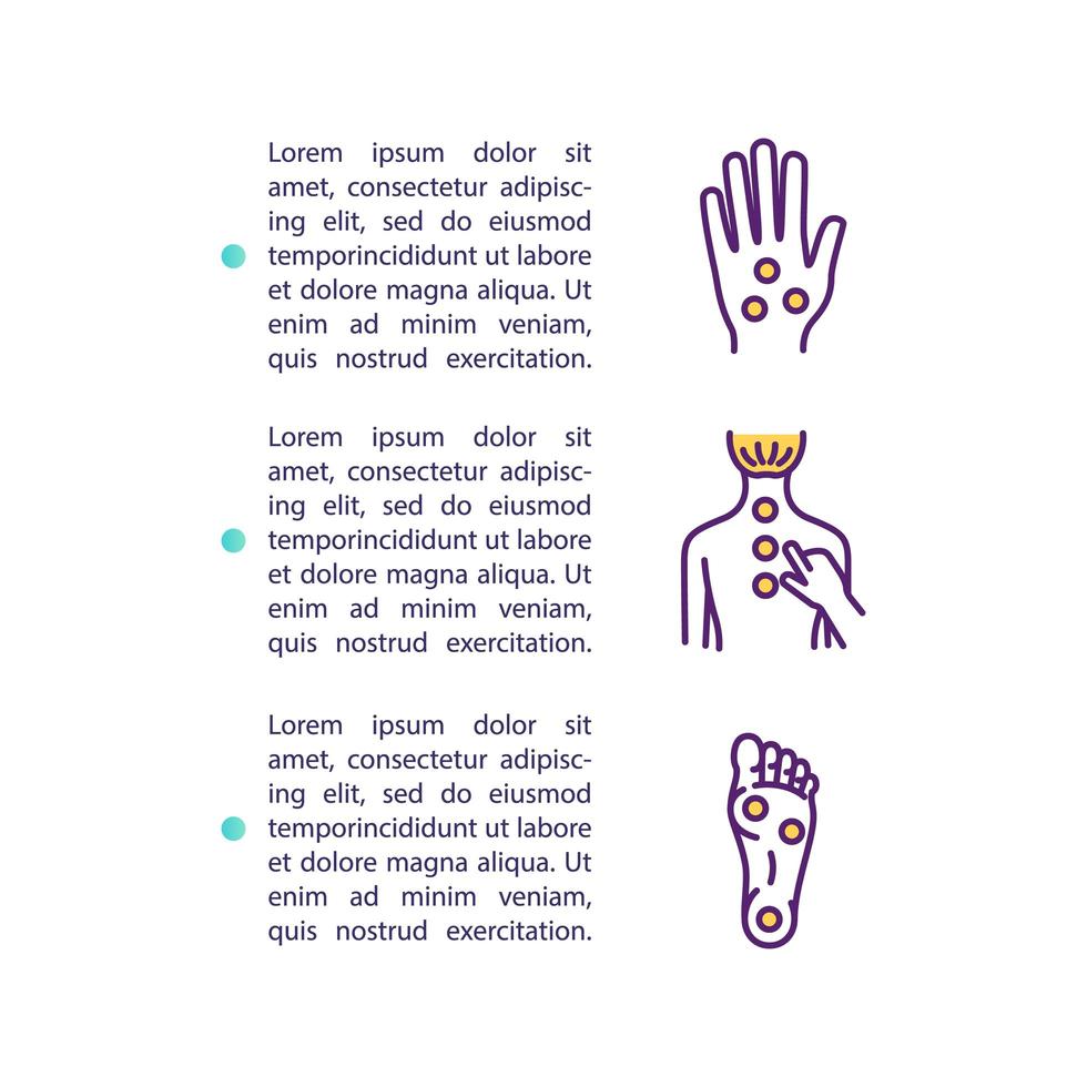 acupressuur concept pictogram met tekst vector