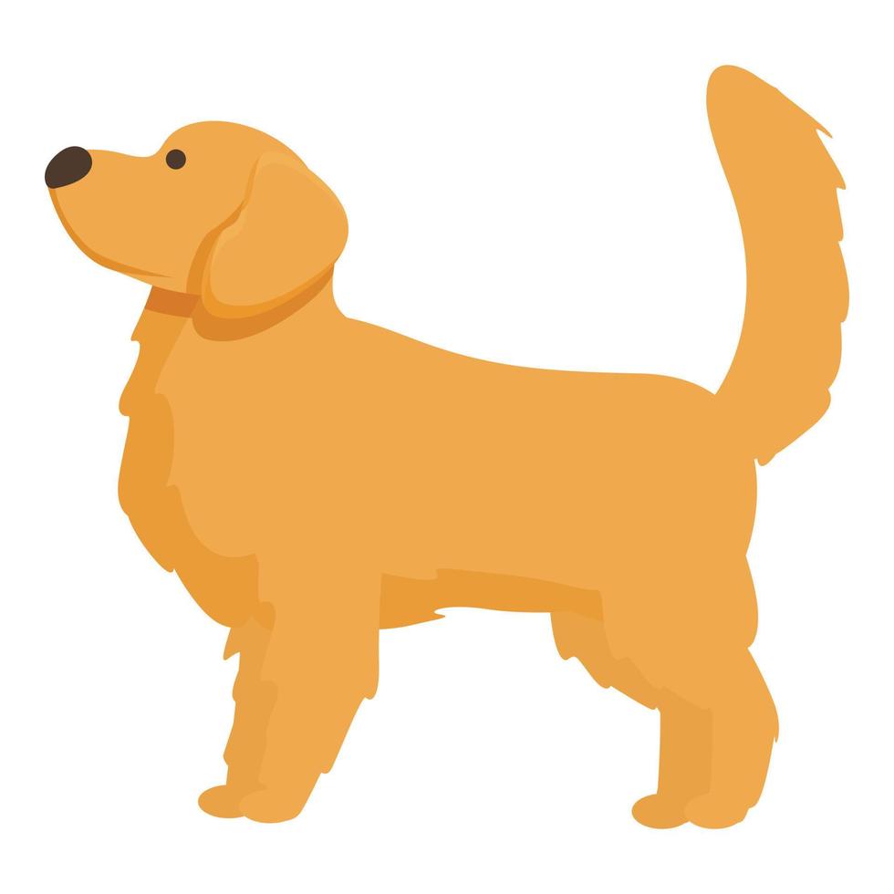 hoektand huisdier icoon tekenfilm vector. retriever hond vector