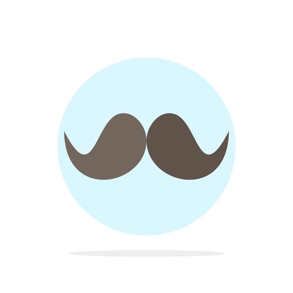 snor hipster movember mannetje mannen vlak kleur icoon vector