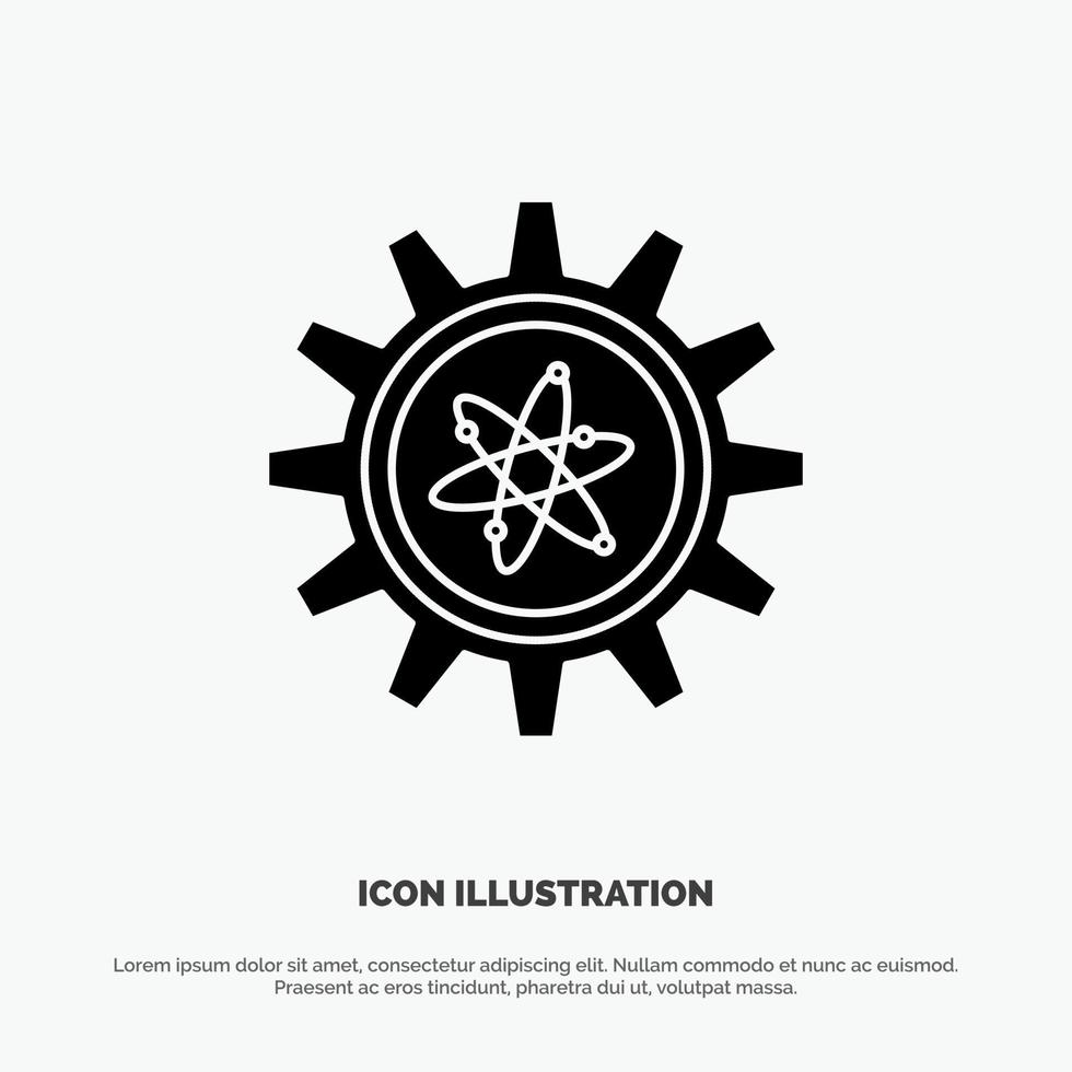 experiment uitrusting instelling laboratorium solide glyph icoon vector