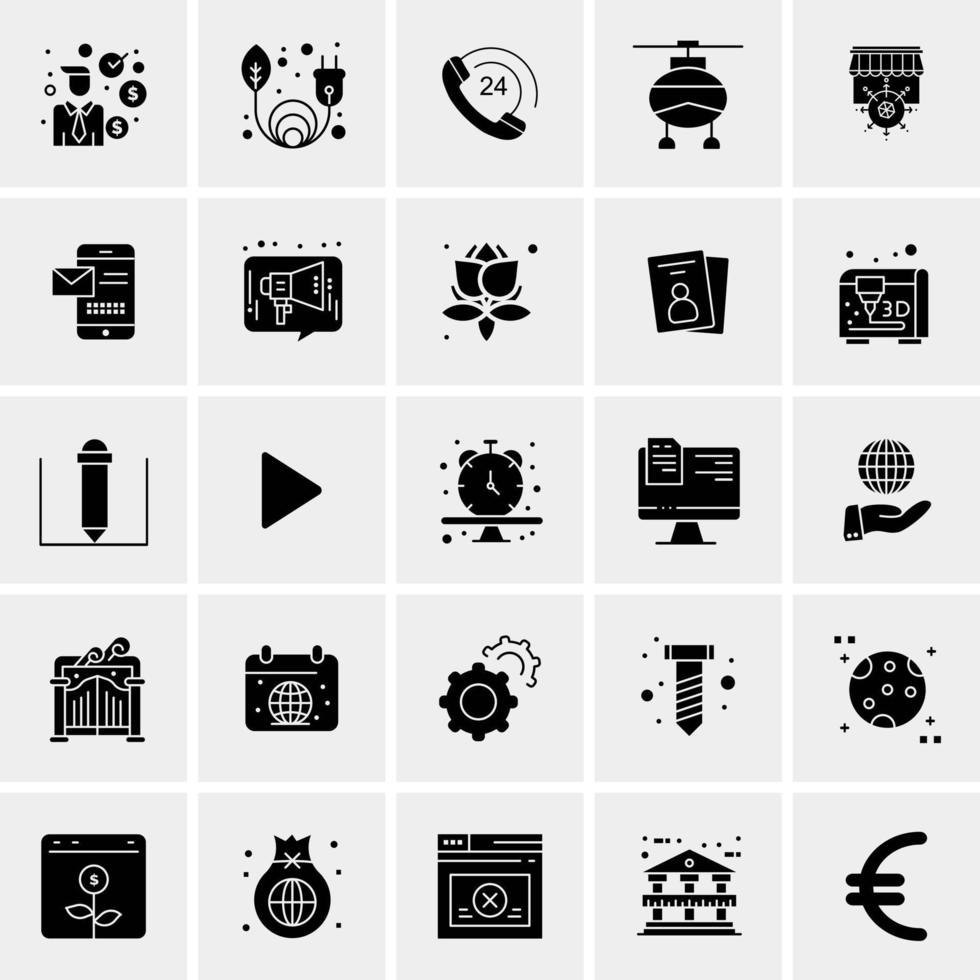 25 universeel bedrijf pictogrammen vector creatief icoon illustratie naar gebruik in web en mobiel verwant project