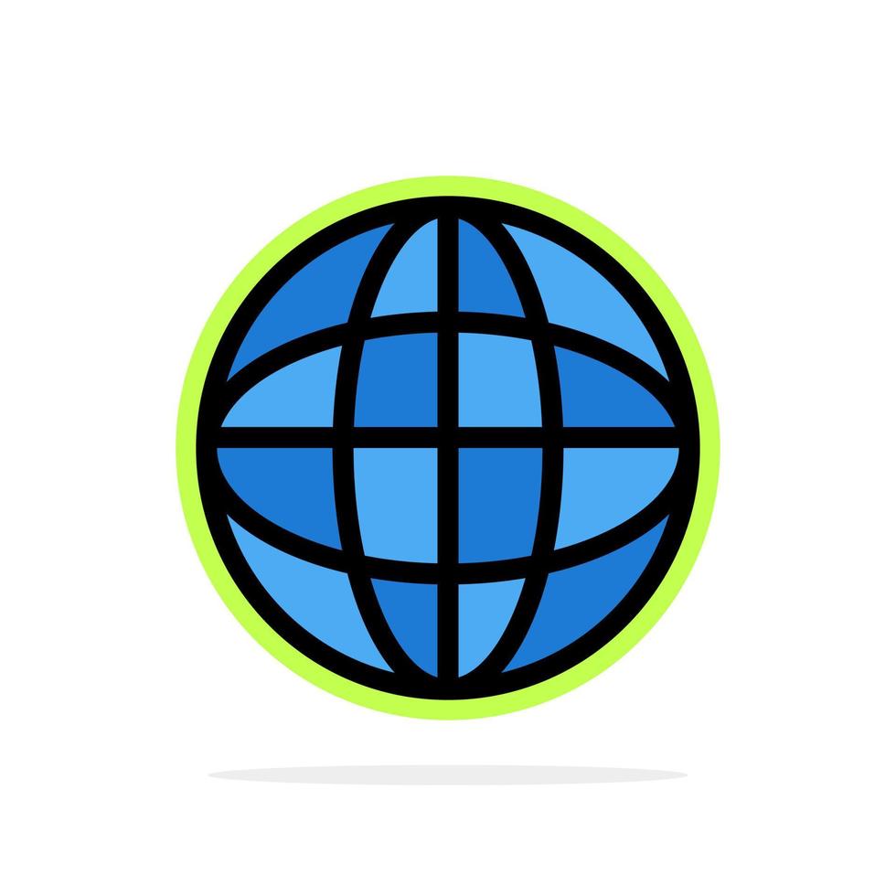 globaal plaats internet wereld abstract cirkel achtergrond vlak kleur icoon vector