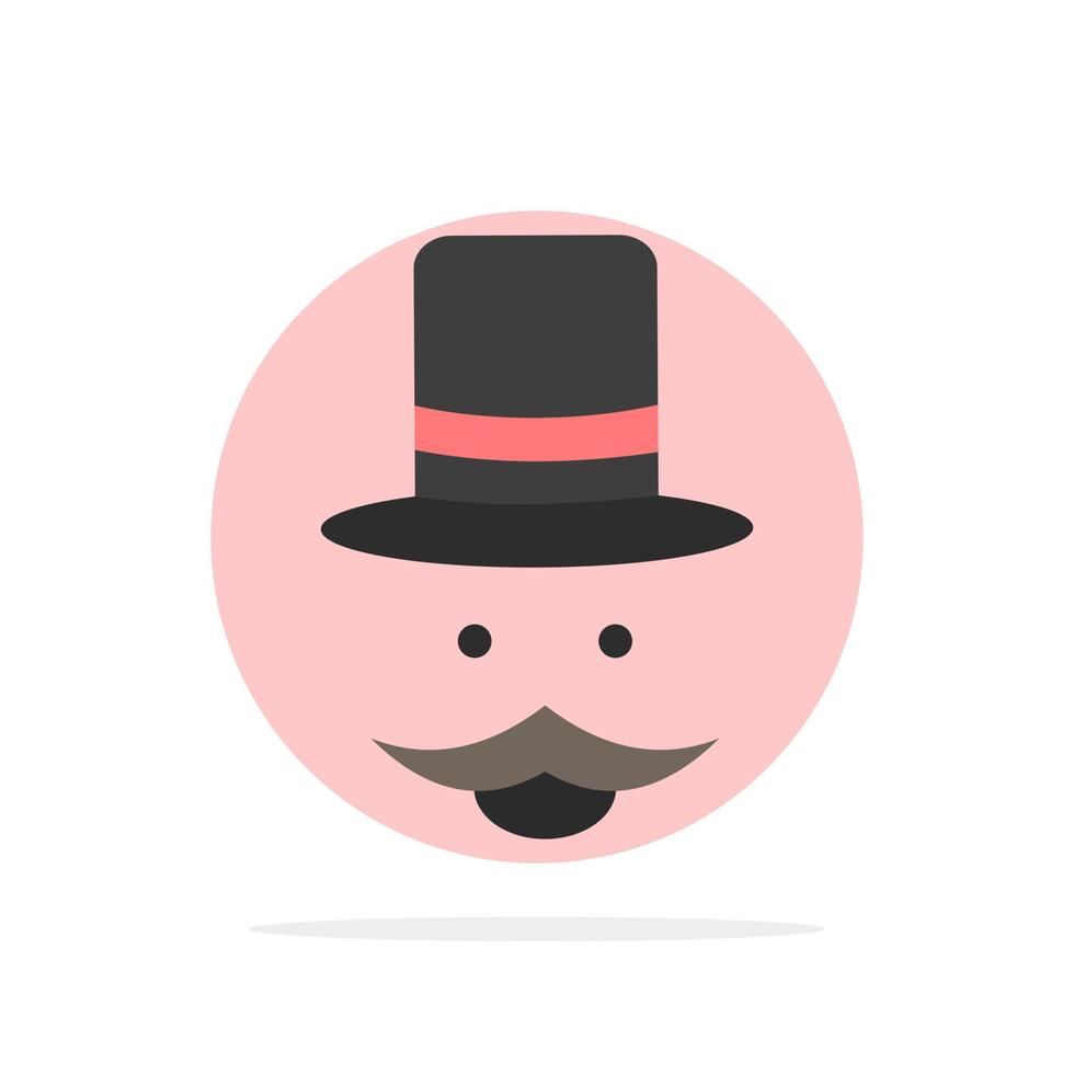 snor hipster movember hoed mannen vlak kleur icoon vector