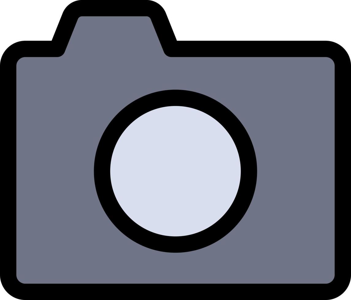 camera beeld foto eenvoudig vlak kleur icoon vector icoon banier sjabloon