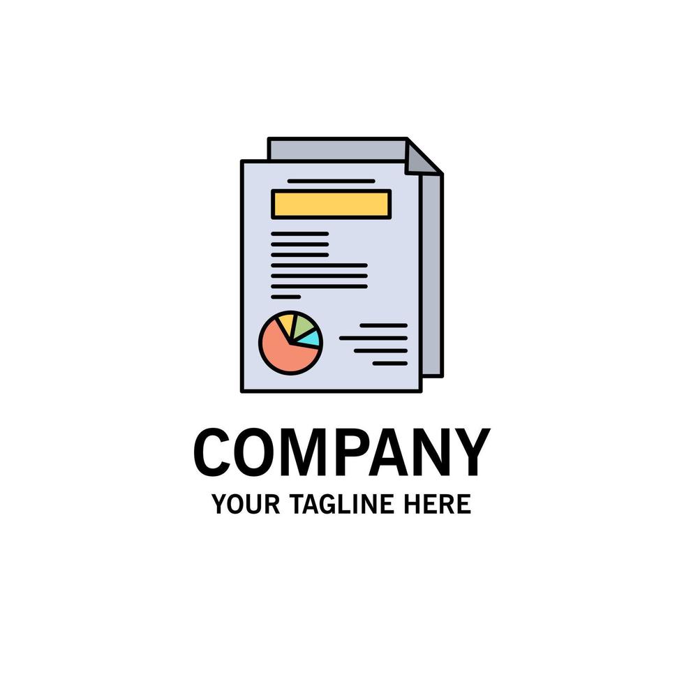 bladzijde lay-out verslag doen van presentatie bedrijf logo sjabloon vlak kleur vector