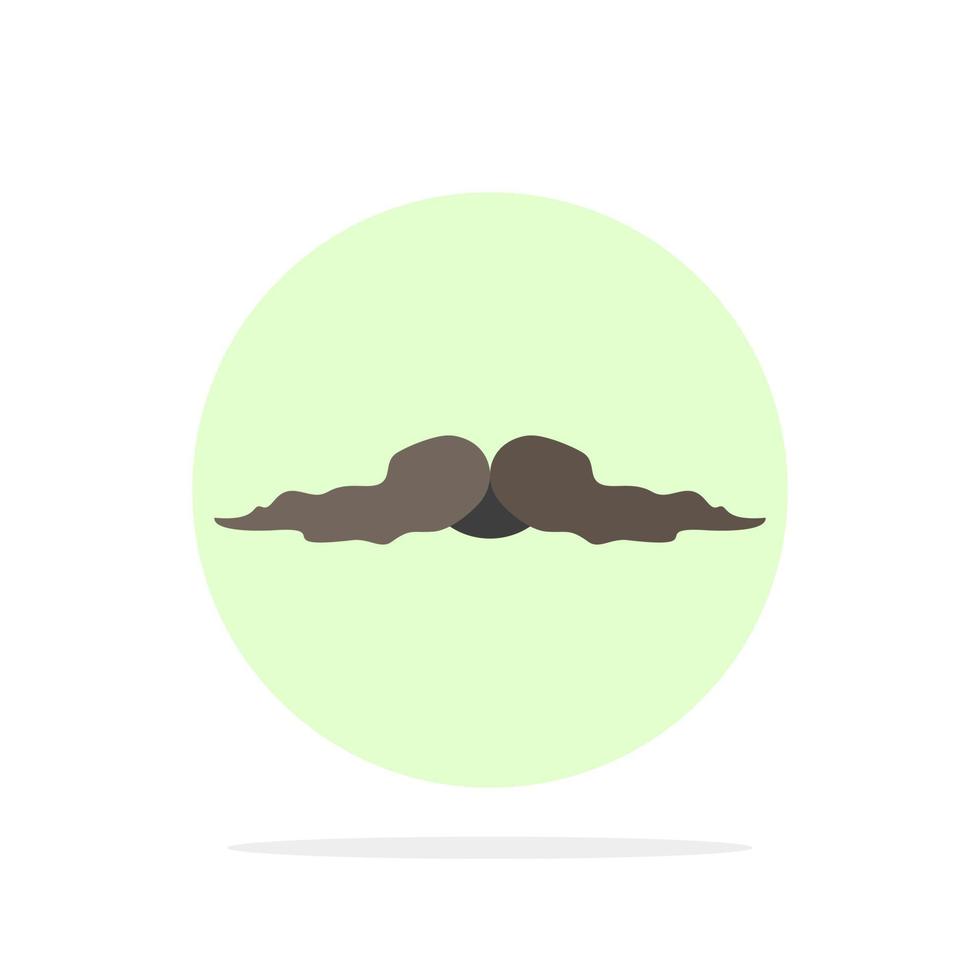 snor hipster movember mannetje mannen vlak kleur icoon vector