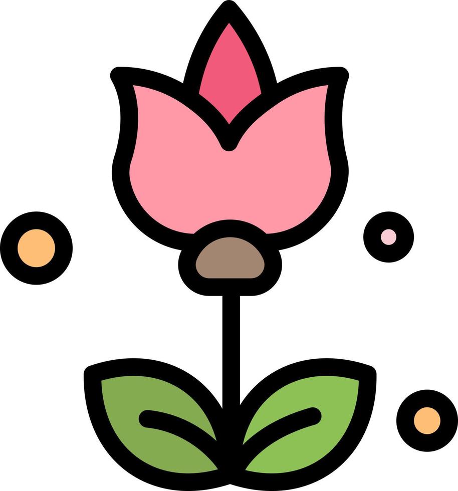 boeket bloemen Cadeau bedrijf logo sjabloon vlak kleur vector