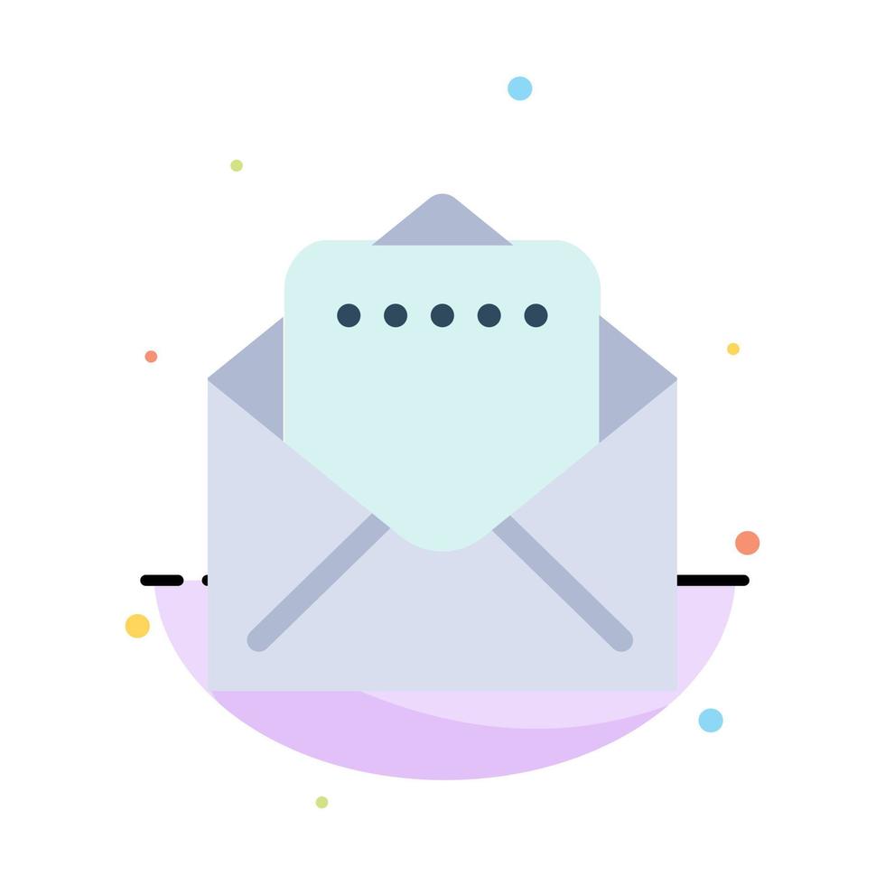 document mail abstract vlak kleur icoon sjabloon vector