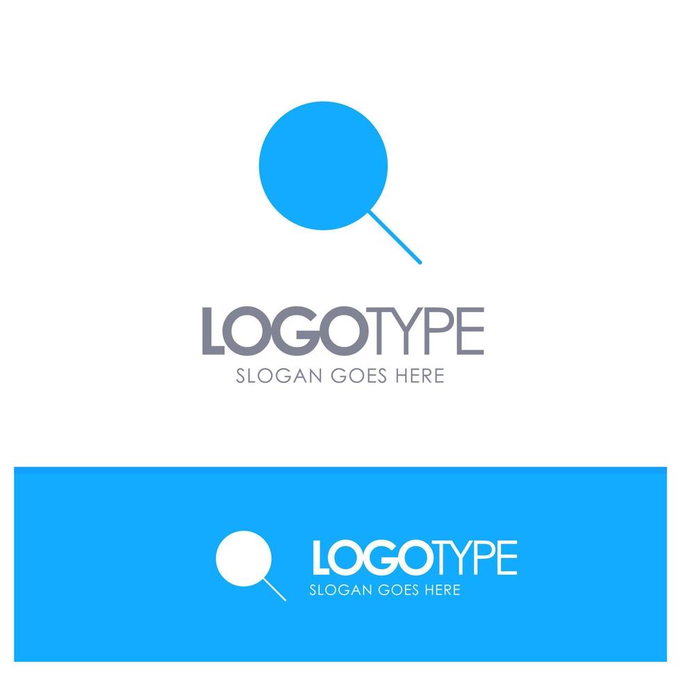 instagram zoeken sets blauw solide logo met plaats voor slogan vector