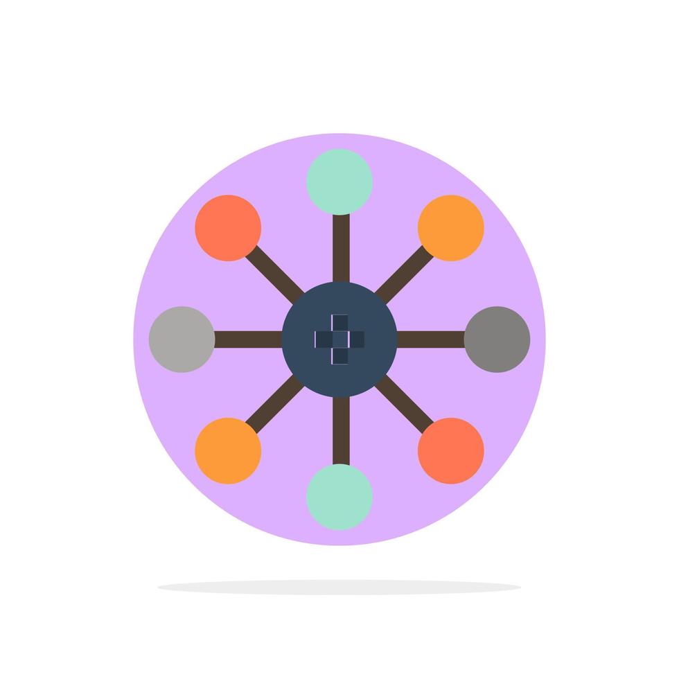 biochemie biologie cel chemie abstract cirkel achtergrond vlak kleur icoon vector