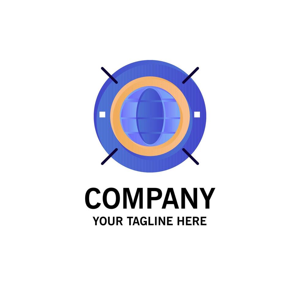 internet web wereld berekenen bedrijf logo sjabloon vlak kleur vector