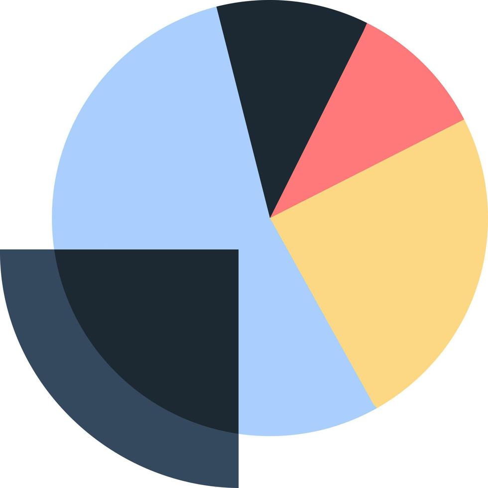 financieel gegevens analyse analytics gegevens financiën vlak kleur icoon vector icoon banier sjabloon