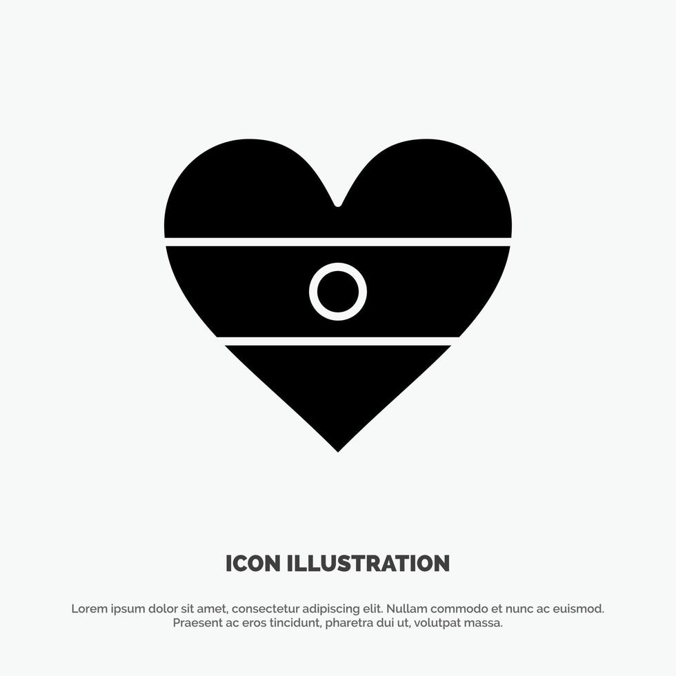 Indisch vlag hart hart vlag solide glyph icoon vector