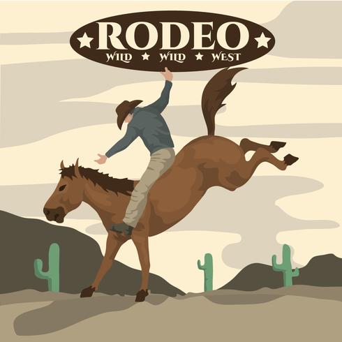 Rodeo Illustratie vector