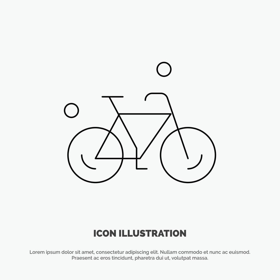 fiets fiets fiets voorjaar lijn icoon vector