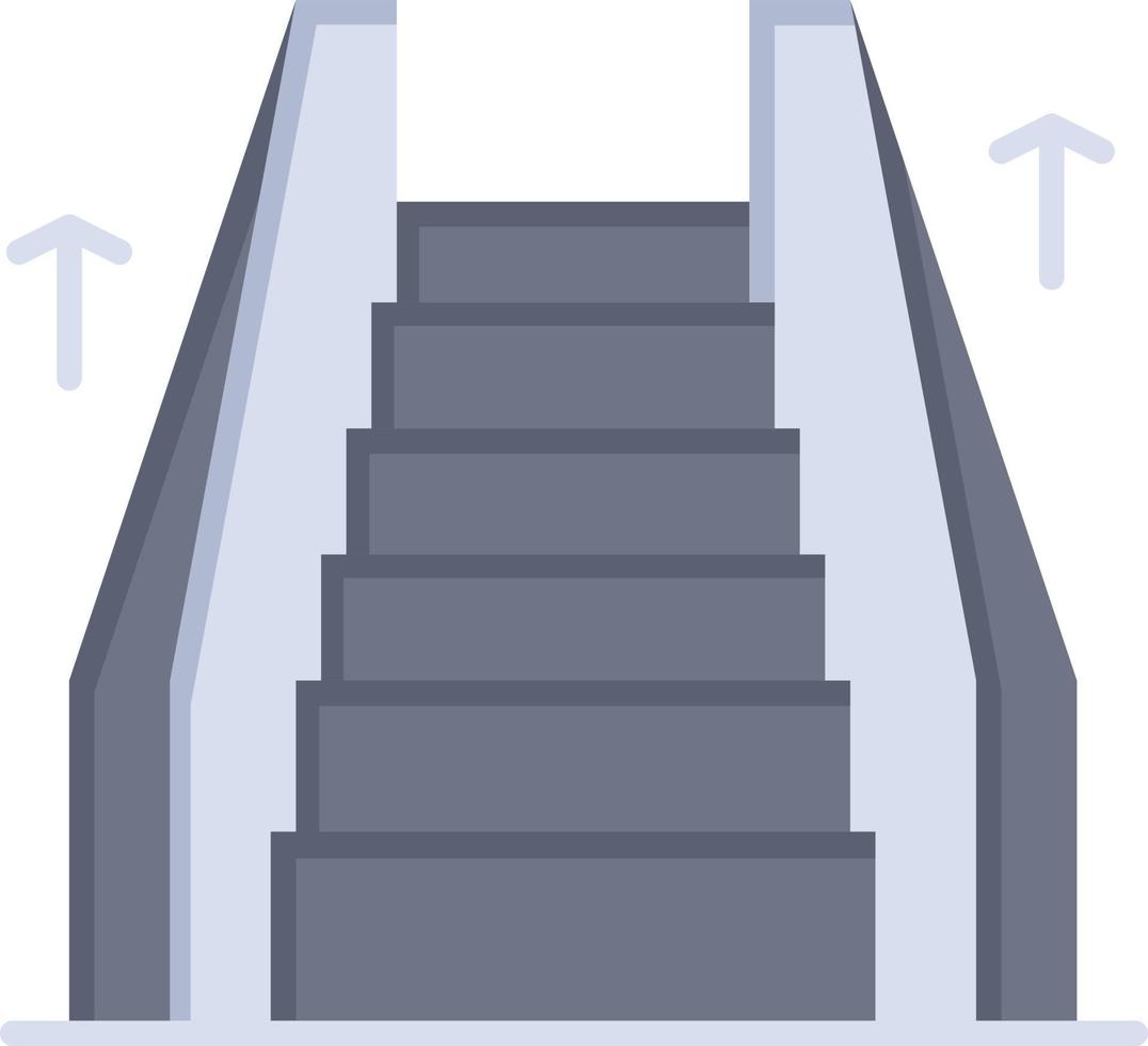 trap lift elektrisch ladder vlak kleur icoon vector icoon banier sjabloon