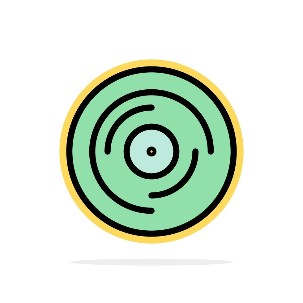 ritme dj jongleren krabben geluid abstract cirkel achtergrond vlak kleur icoon vector