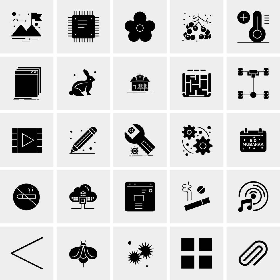 25 universeel bedrijf pictogrammen vector creatief icoon illustratie naar gebruik in web en mobiel verwant project