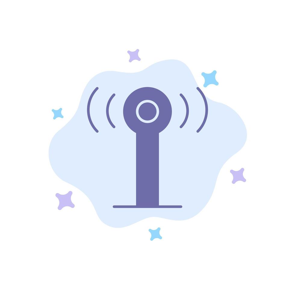 onderhoud signaal Wifi blauw icoon Aan abstract wolk achtergrond vector