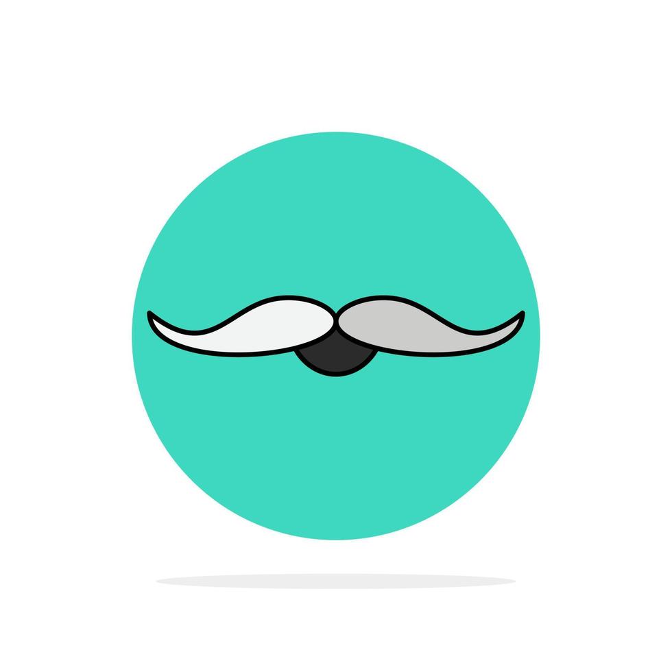 snor hipster movember mannetje mannen vlak kleur icoon vector