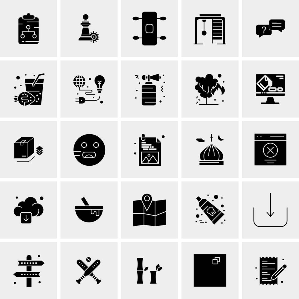 25 universeel bedrijf pictogrammen vector creatief icoon illustratie naar gebruik in web en mobiel verwant project