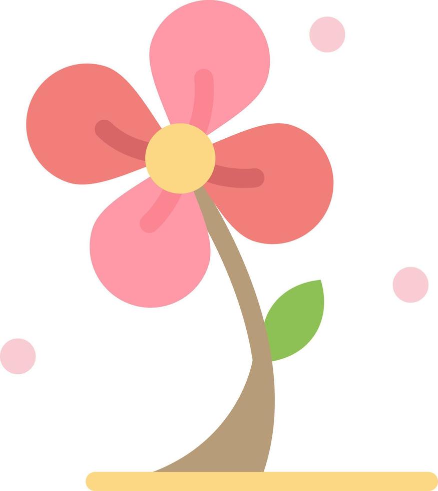 flora bloemen bloem natuur voorjaar vlak kleur icoon vector icoon banier sjabloon